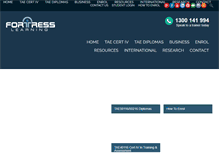 Tablet Screenshot of fortresslearning.com.au